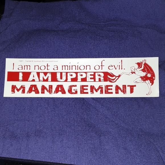 I'm not a minion of evil.....bumper sticker/new - Picture 1 of 6